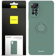Etui i futerały do telefonów - Spacecase Etui Silicone Ring Redmi Note 11 Pro 4G/5G green - miniaturka - grafika 1