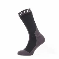 Skarpetki męskie - SealSkinz SEALSKINZ wodoodporna ekstremalna zimna pogoda średnia długość skarpety Czarny/szary/biały S 11100067090110-901-S - miniaturka - grafika 1