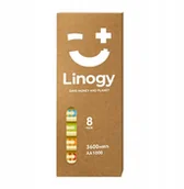 Ładowarki i akumulatory - Zestaw akumulatorów LINOGY AA Li-ion Pro - zestaw 8 szt. - miniaturka - grafika 1