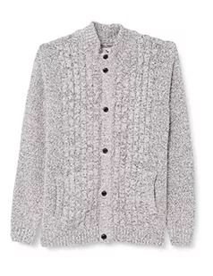 Garcia Męski kardigan Knit kurtka z dzianiny, Cream Melee, XL - Swetry męskie - miniaturka - grafika 1