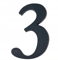 Numery na dom - Sartpol OBI Cyfra 3 składana 19 cm czarna - miniaturka - grafika 1