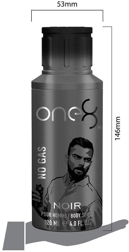 Benetton One 8 Noir No Gas Scented Spray For Men 120 ml