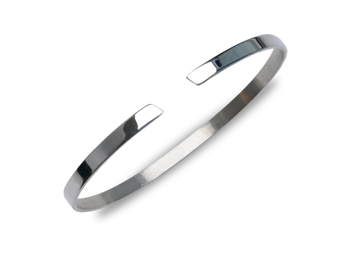 Bransoletka Srebrna Doginana - Ścięta Modowa