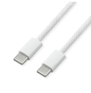 VALUE Kabel USB 2.0, C-C, M/M, 60W, biały, 2 m - Kable USB - miniaturka - grafika 1