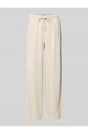 Spodnie sportowe damskie - Spodnie szerokie z mieszanki wiskozy i lnu model SIESTA - Only - miniaturka - grafika 1