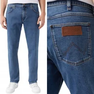 Spodnie męskie - Wrangler GREENSBORO Haze REGULAR STRAIGHT PROSTE BLUE DżINS W36 L36 - miniaturka - grafika 1