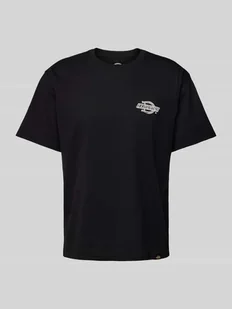 T-shirt z nadrukiem z logo model ‘WOOD’ - Koszulki męskie - miniaturka - grafika 1