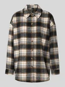 Koszule damskie - Bluzka koszulowa o kroju regular fit ze wzorem w kratę model ‘NAYA’ - miniaturka - grafika 1