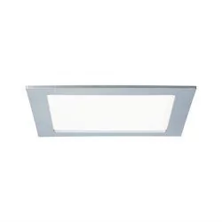 Paulmann LED świecą 92078 panel do wbudowania prostokątny 18 W 4000 K, plastik, matowy chrom, 22 x 22 x 0.5 cm 92078 - Lampy sufitowe - miniaturka - grafika 1
