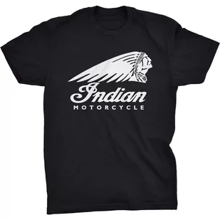 Indian Logo Koszulka Dla Motocyklisty Indianin - Koszulki męskie - miniaturka - grafika 1