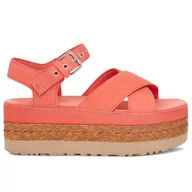 Sandały damskie - Sandały Ugg Aubrey Platform Sandal 1152711-VCRL - pomarańczowe - UGG - miniaturka - grafika 1