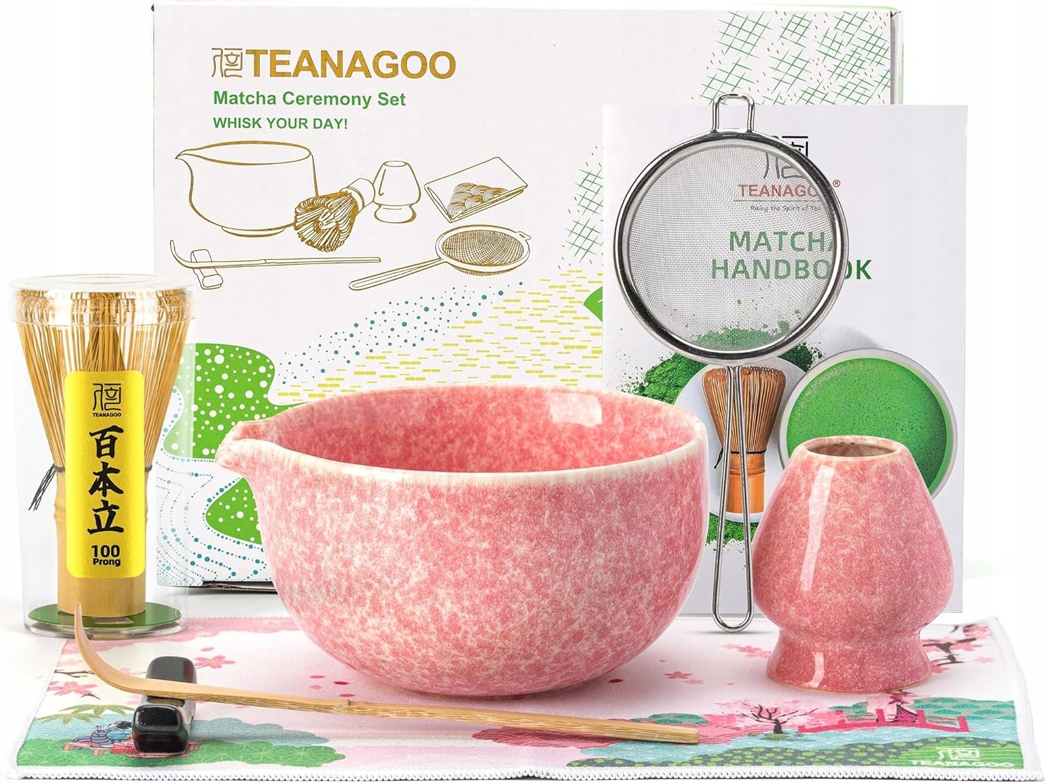 7w1 Kompletny Zestaw Do Herbaty Matcha Ceramiczny
