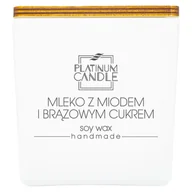 Świece - Świeca sojowa zapachowa MLEKO Z MIODEM I BRĄZOWYM CUKREM 220g - miniaturka - grafika 1