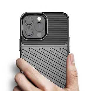 Thunder Case elastyczne pancerne etui pokrowiec iPhone 13 Pro Max czarny - Etui i futerały do telefonów - miniaturka - grafika 4
