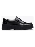 Mokasyny damskie - Clarks Skórzane mokasyny "Torhill Mocc" w kolorze czarnym - miniaturka - grafika 1