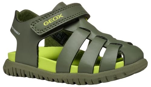 Geox B Sandały Fusbetto Bo, sandały dziecięce, mędrzec, 23 EU
