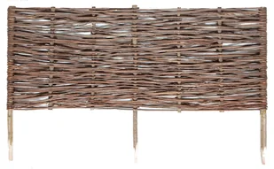 PALISADA OGRODOWA 100cmx40cm - 5 SZTUK PŁOTEK WIKLINOWY OBRZEŻE PRODUCENT - Ogrodzenia - miniaturka - grafika 1
