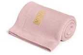 Koce i narzuty dla dzieci - Memi Bambusowy kocyk 80x100 powder pink Memi 5906642049115 - miniaturka - grafika 1