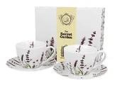 Serwisy do kawy i herbaty - Duo Gift Filiżanki ze spodkami 280 ml komplet 2 szt. CLASSIC LAVENDER DUG_3191 - miniaturka - grafika 1