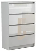 Komody - Komoda RICO 4s WYSOKI POŁYSK 80 cm AKRYL - miniaturka - grafika 1