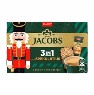 JACOBS SPEKULATIUS KAWA ROZPUSZCZALNA W SASZETKACH 3w1 10szt/112g ZDE - Kawa w kapsułkach i saszetkach - miniaturka - grafika 1