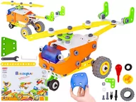 Modele do sklejania - Zestaw majsterkowicza QUAD SAMOLOT klocki śruby do skręcania kreatywne 5w1 - miniaturka - grafika 1