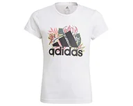Koszulki dla dziewczynek - adidas G Up2mv Koszulka dziewczęca (krótki rękaw) - miniaturka - grafika 1