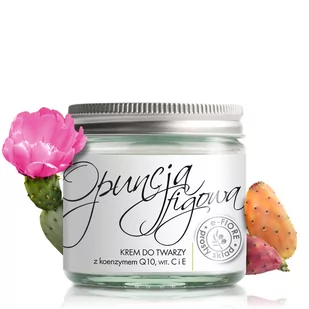E-Fiore, Naturalny krem odmładzający do twarzy z Opuncją Figową, koenzymem Q10 - 60ml - Kremy do twarzy - miniaturka - grafika 1