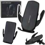 Uchwyty samochodowe do telefonów - Uchwyt Samochodowy Grawitacyjny Do Kratki Wentylacyjnej Czarny - miniaturka - grafika 1