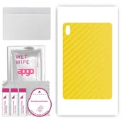 Akcesoria do tabletów i e-booków - folia naklejka skórka strukturalna na TYŁ do Huawei MatePad Air - Carbon Żółty - apgo SKINS - miniaturka - grafika 1