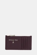 Portfele - Patrizia Pepe portfel skórzany damski kolor bordowy CQ9105 L001 - miniaturka - grafika 1