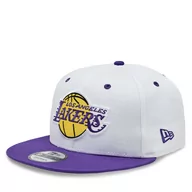 Czapki męskie - Czapka New Era White Crown Patch 950 Lakers 60364274 Biały - miniaturka - grafika 1