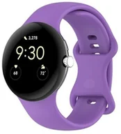 Akcesoria do smartwatchy - Bizon Silikonowy pasek Strap Watch Silicone 41mm do Google Pixel Watch 3/Watch 2/Watch 1, fioletowy - miniaturka - grafika 1