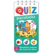 Quiz Pięciolatka Obrazkowe Zadania Dla Bystrych Dzieci Praca zbiorowa - Powieści i opowiadania - miniaturka - grafika 1