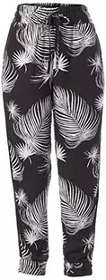 Hurley Damskie spodnie treningowe W Printed Beach Jogger czarny czarna palma XS CK0908-024 - Spodnie damskie - miniaturka - grafika 1