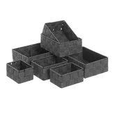 Kosze wiklinowe - Plastikowe koszyki łazienkowe zestaw 7 szt. – Unimasa - miniaturka - grafika 1