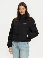 Kurtki damskie - Guess Jeans Kurtka zimowa W4BL20 WGII2 Czarny Regular Fit - miniaturka - grafika 1
