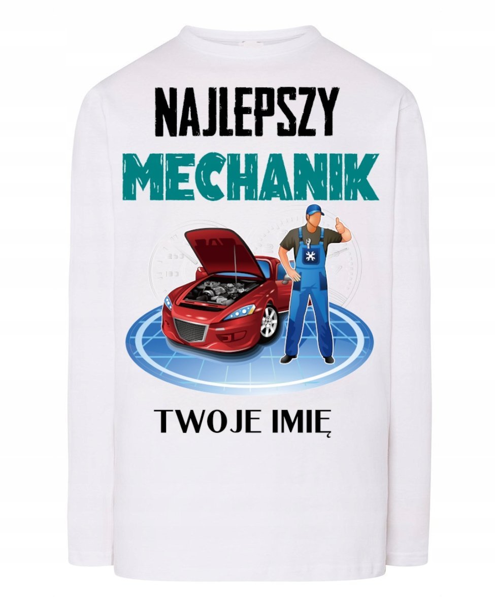 Longsleeve Najlepszy Mechanik Imię XL