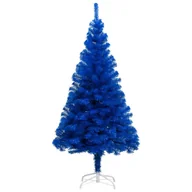 Choinki - vidaXL Lumarko Sztuczna choinka ze stojakiem, niebieska, 120 cm, PVC 329181 - miniaturka - grafika 1