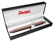Akcesoria do tabletów i e-booków - Pentel BL407PG-BOX EnerGel Sterling Liquid żelowy długopis w pudełku prezentowym, obudowa w kolorze różowego złota, grubość linii 0,35 mm, średnica kulki 0,7 mm, kolor wkładu czarny - miniaturka - grafika 1