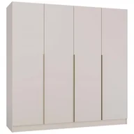 Szafy - SZAFA SENSO 4D 200 Cm 4 Drzwi Złote Uchwyty Do Salonu Sypialni KASZMIR BEŻ TopEshop - miniaturka - grafika 1
