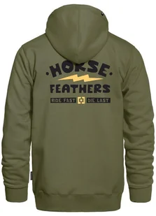 bluza męska HORSEFEATHERS IGNITE SWEATSHIRT Loden Green - Bluzy męskie - miniaturka - grafika 1