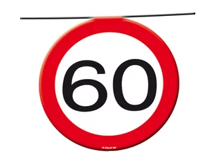 FOL Baner flagi Znak zakazu 60tka - 12 m - 1 szt. F05185 - Urodziny dla dorosłych - miniaturka - grafika 1