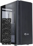 Obudowy komputerowe - Obudowa do komputera ZENPC Z5 Mesh Black 4x Fander P12 PWM PST 120mm - miniaturka - grafika 1