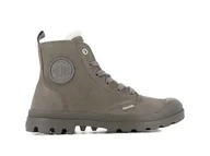Botki damskie - Palladium Damskie Pampa Hi Zip WL Botki, Szare, 40 EU, Szary, 40 EU - miniaturka - grafika 1