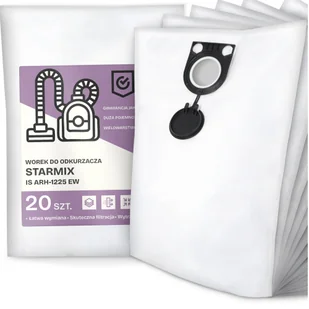 20x Worek do Odkurzacza Starmix Is ARH-1225 Ew Syntetyczny Pojemny Torba G9 - Worki do odkurzaczy - miniaturka - grafika 1