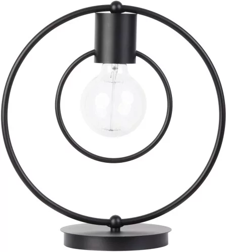 Sigma Fredo Koło lampka stołowa 1-punktowa czarna 50104