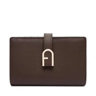 Portfele - Duży Portfel Damski Furla Flow S Compact Wallet WP00401 BX2045 CN 4284S 1007 Brązowy - miniaturka - grafika 1