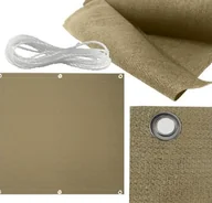 Hamaki - kontrast Osłona balkonowa balkon taras płot 0,9X5m toupe - miniaturka - grafika 1