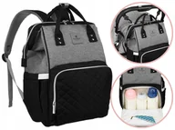 Torebki damskie - Torba do wózka wielofunkcyjny plecak organizer pojemny mommy bag Peterson - miniaturka - grafika 1